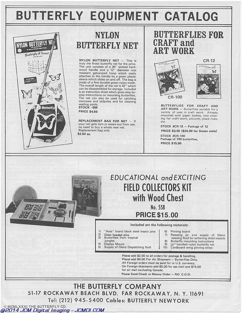 The Butterfly Company(NY) ads, forms, fliers
